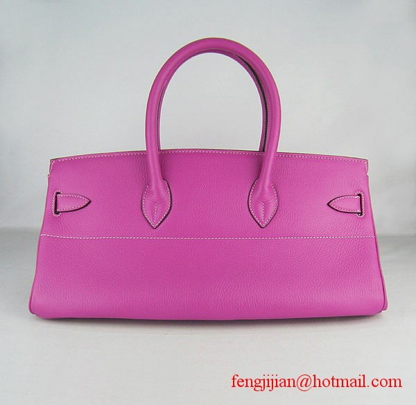 Hermes Birkin 42cm Togo Leather Bag 6109 Peachblow silver padlock